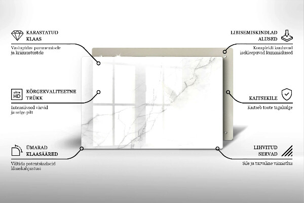 Posavaso de vidrio para velas Fondo de piedra de mármol