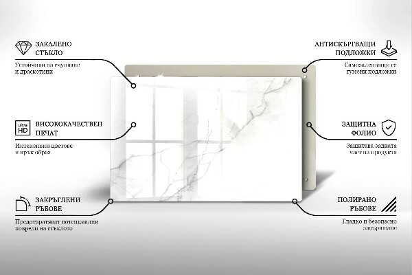 Posavaso de vidrio para velas Fondo de piedra de mármol