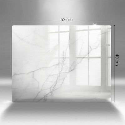 Posavaso de vidrio para velas Fondo de piedra de mármol