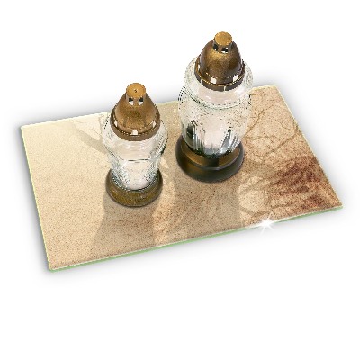 Posavaso de vidrio para velas funerarias Arena