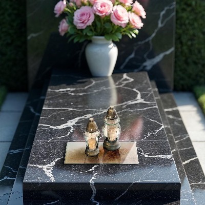 Posavaso de vidrio para velas funerarias Arena