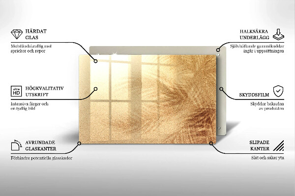 Posavaso de vidrio para velas funerarias Arena