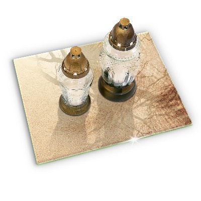 Posavaso de vidrio para velas funerarias Arena