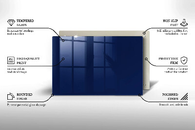 Posavaso de cristal para velas funerarias Color azul