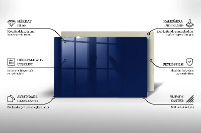 Posavaso de cristal para velas funerarias Color azul