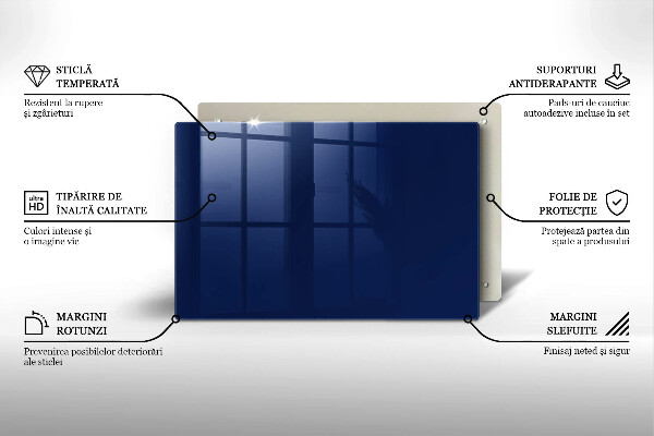 Posavaso de cristal para velas funerarias Color azul