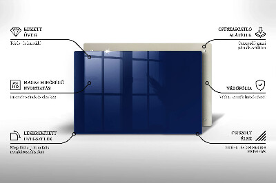 Posavaso de cristal para velas funerarias Color azul