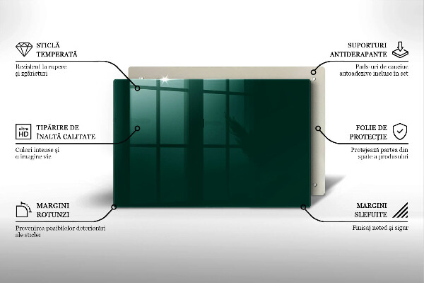 Posavaso de vidrio para velas Color verde