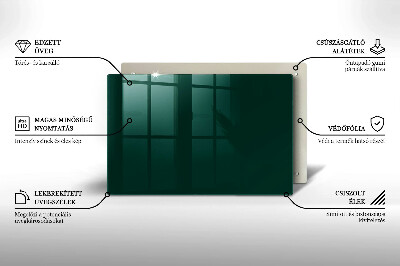 Posavaso de vidrio para velas Color verde