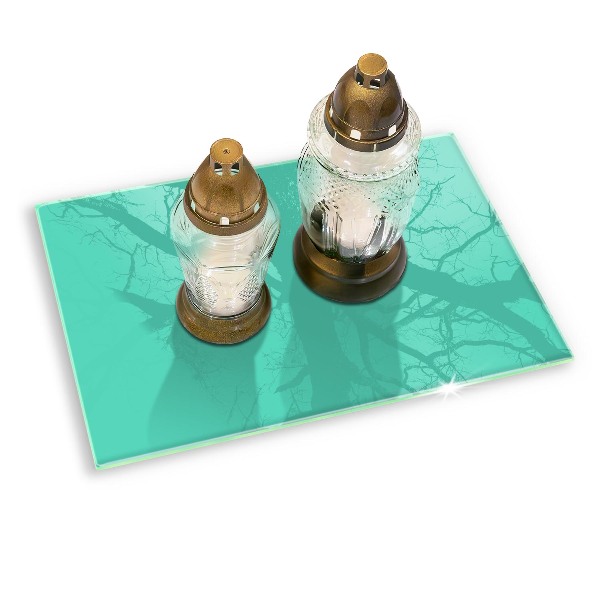 Posavaso de vidrio para velas Color verde