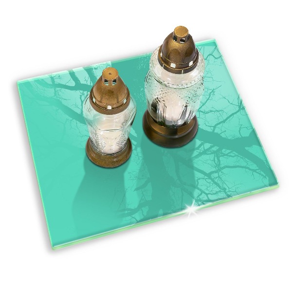 Posavaso de vidrio para velas Color verde