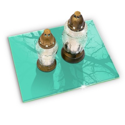 Posavaso de vidrio para velas Color verde