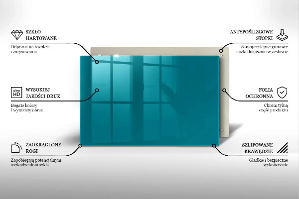 Posavaso de vidrio para velas Color turquesa