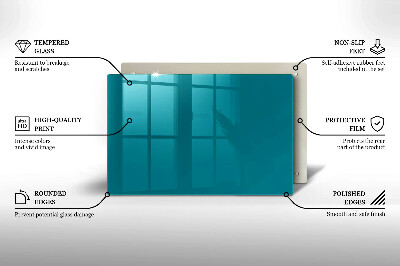 Posavaso de vidrio para velas Color turquesa