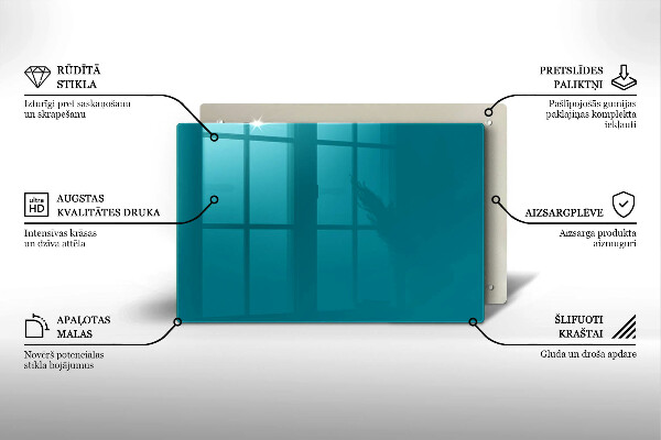 Posavaso de vidrio para velas Color turquesa