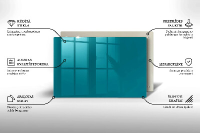 Posavaso de vidrio para velas Color turquesa