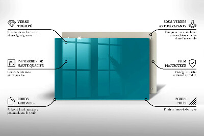 Posavaso de vidrio para velas Color turquesa