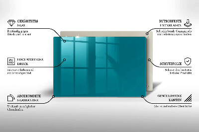 Posavaso de vidrio para velas Color turquesa