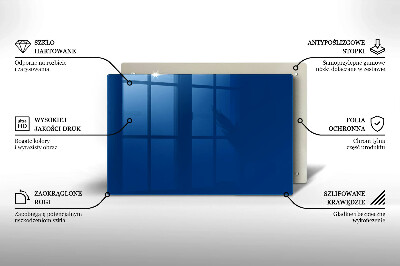 Posavaso de vidrio para velas funerarias Color azul