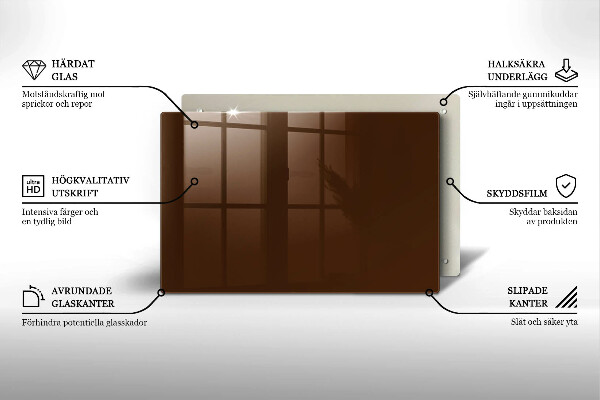 Posavaso de cristal para velas funerarias Color marrón