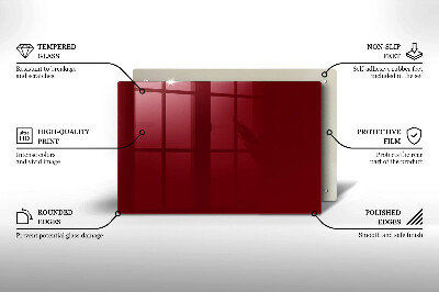 Posavaso de vidrio para velas funerarias Color burdeos