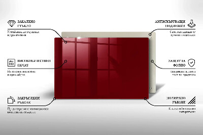 Posavaso de vidrio para velas funerarias Color burdeos