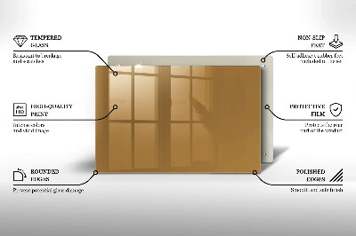 Posavaso de vidrio para velas Color beige