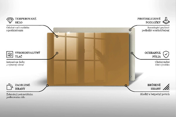 Posavaso de vidrio para velas Color beige