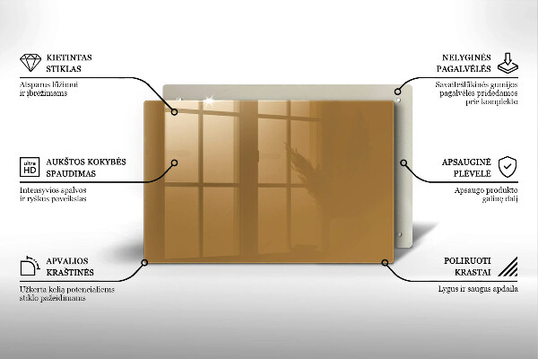 Posavaso de vidrio para velas Color beige