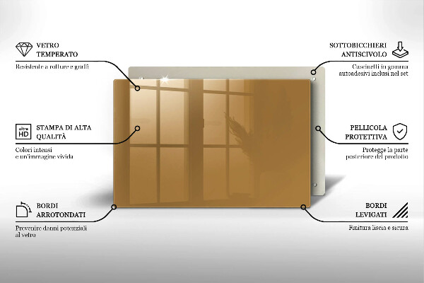 Posavaso de vidrio para velas Color beige