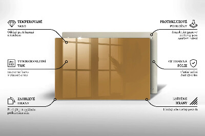 Posavaso de vidrio para velas Color beige