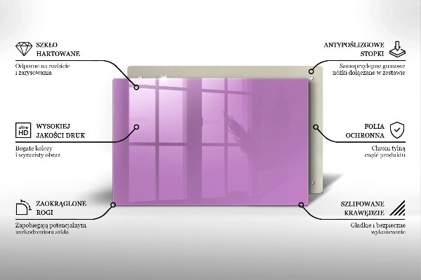 Posavaso de vidrio para velas funerarias Violeta