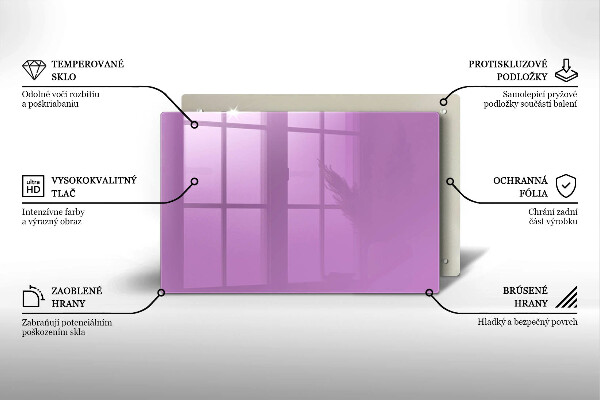 Posavaso de vidrio para velas funerarias Violeta