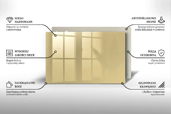 Posavaso de vidrio para velas funerarias Color beige