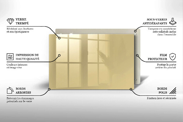 Posavaso de vidrio para velas funerarias Color beige