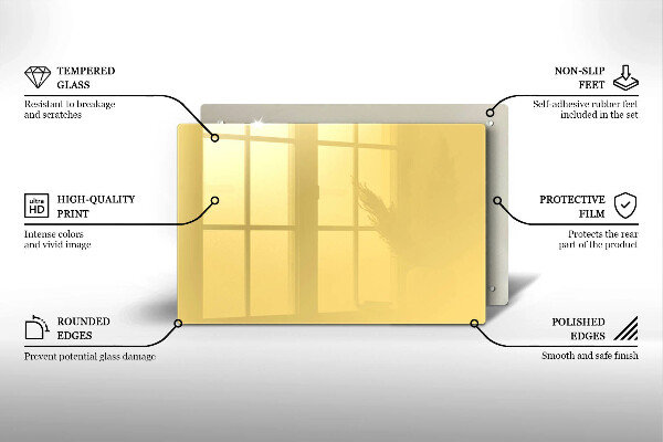 Posavaso de cristal para velas funerarias Color amarillo