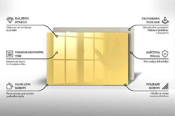 Posavaso de cristal para velas funerarias Color amarillo