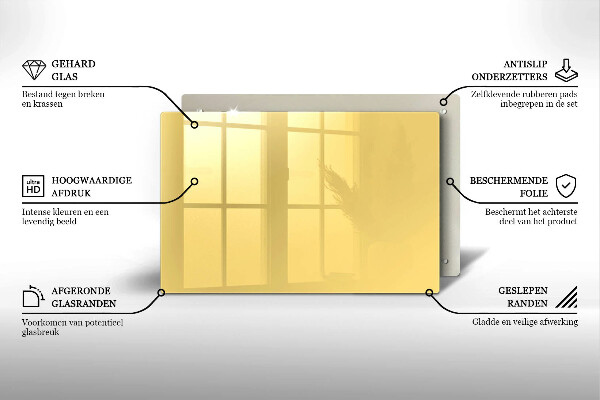 Posavaso de cristal para velas funerarias Color amarillo