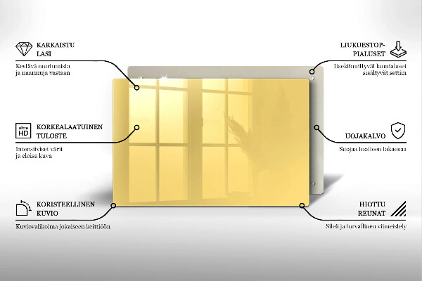 Posavaso de cristal para velas funerarias Color amarillo