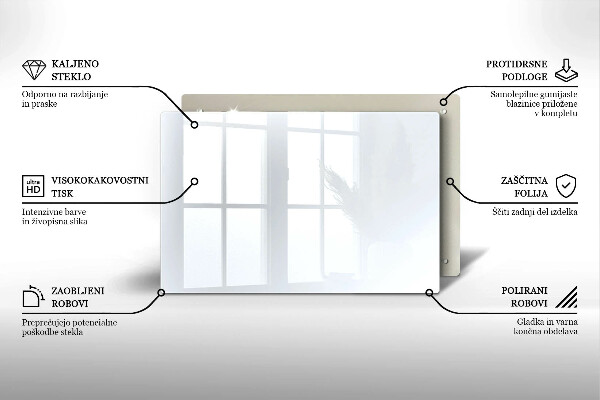 Posavaso de vidrio para velas Color blanco