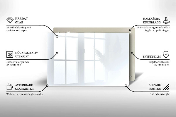 Posavaso de vidrio para velas Color blanco