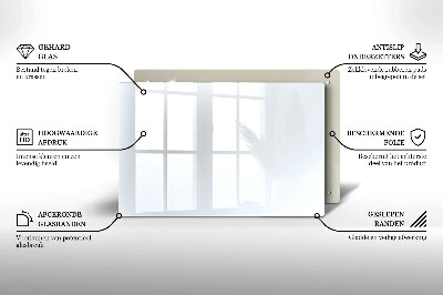 Posavaso de vidrio para velas Color blanco