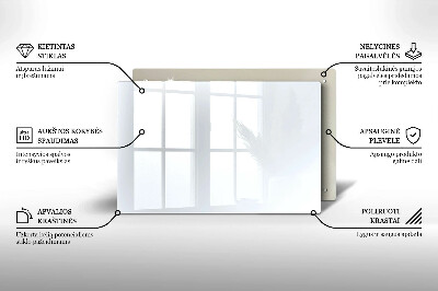 Posavaso de vidrio para velas Color blanco