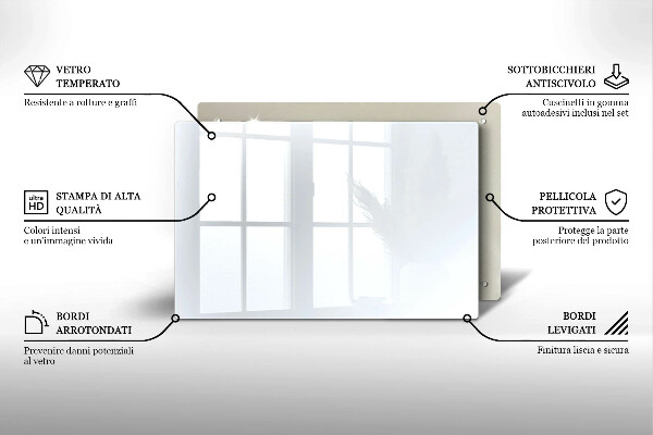 Posavaso de vidrio para velas Color blanco