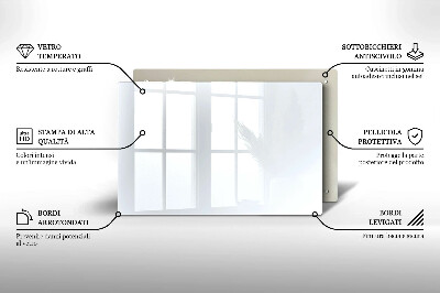 Posavaso de vidrio para velas Color blanco