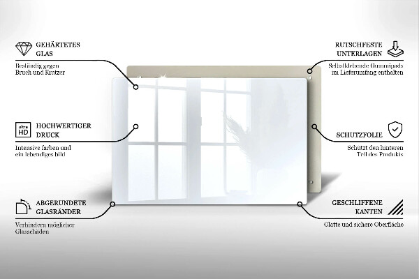 Posavaso de vidrio para velas Color blanco