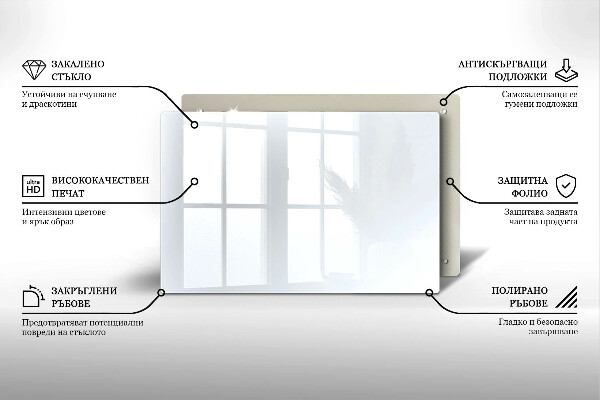 Posavaso de vidrio para velas Color blanco