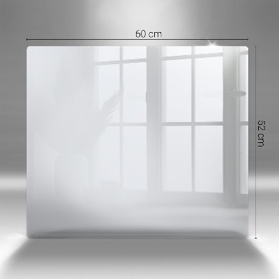 Posavaso de vidrio para velas Color blanco