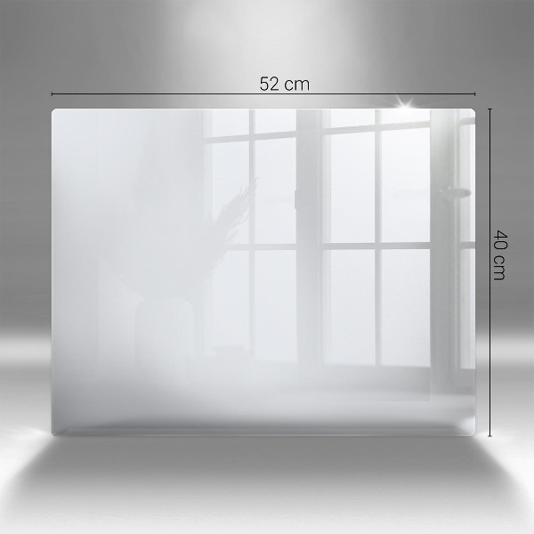 Posavaso de vidrio para velas Color blanco