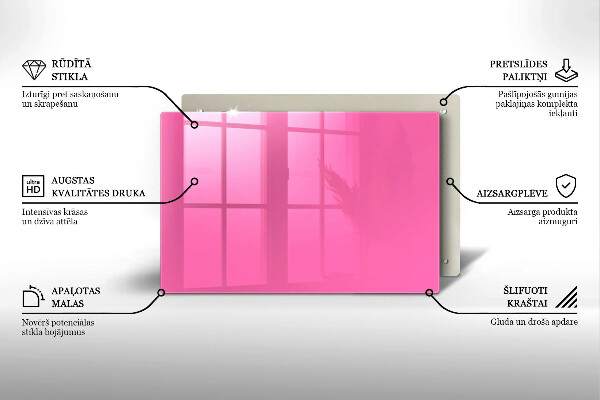 Posavaso de cristal para velas funerarias Color rosa